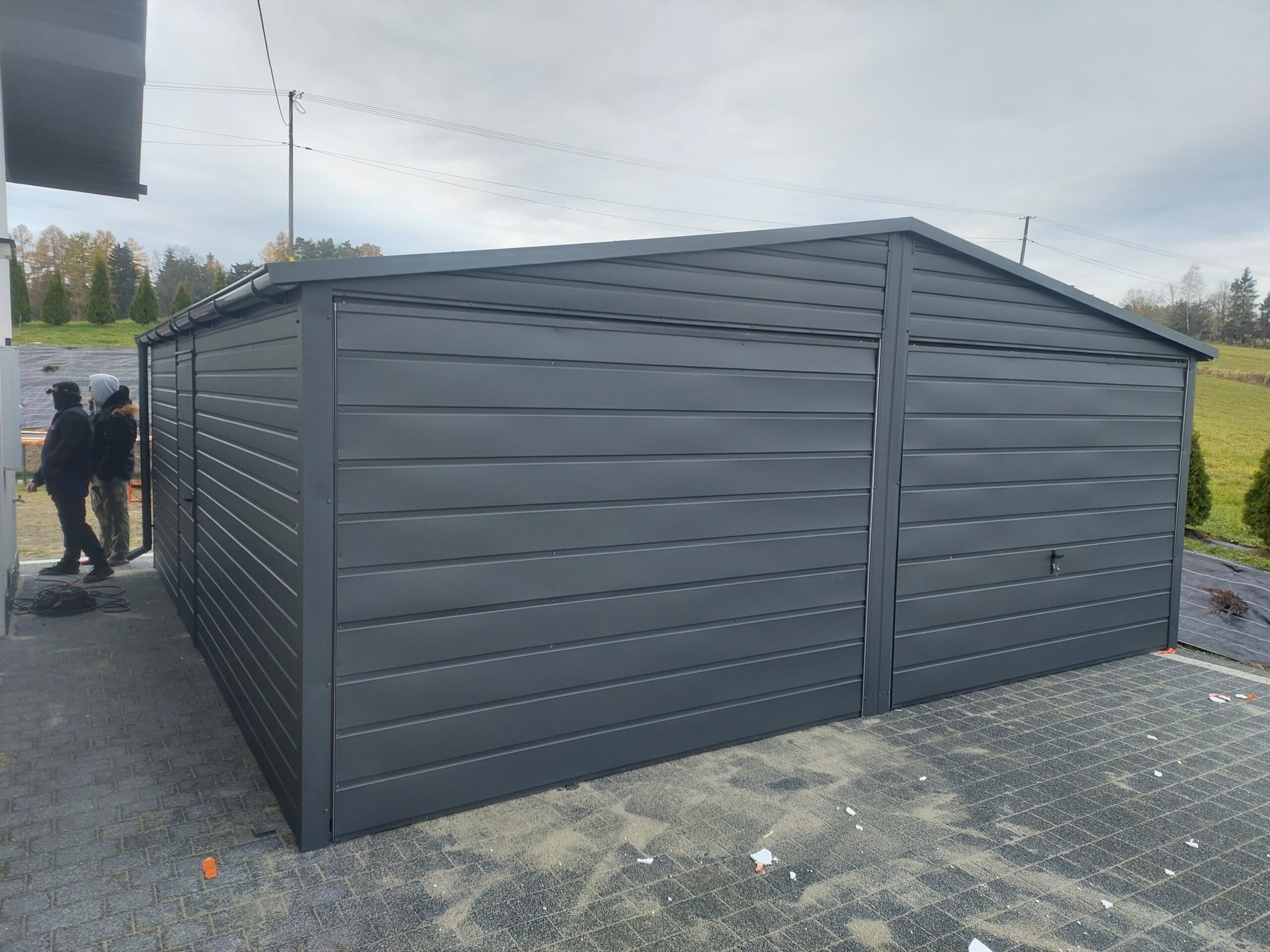 Garaż blaszany 6m x 6m