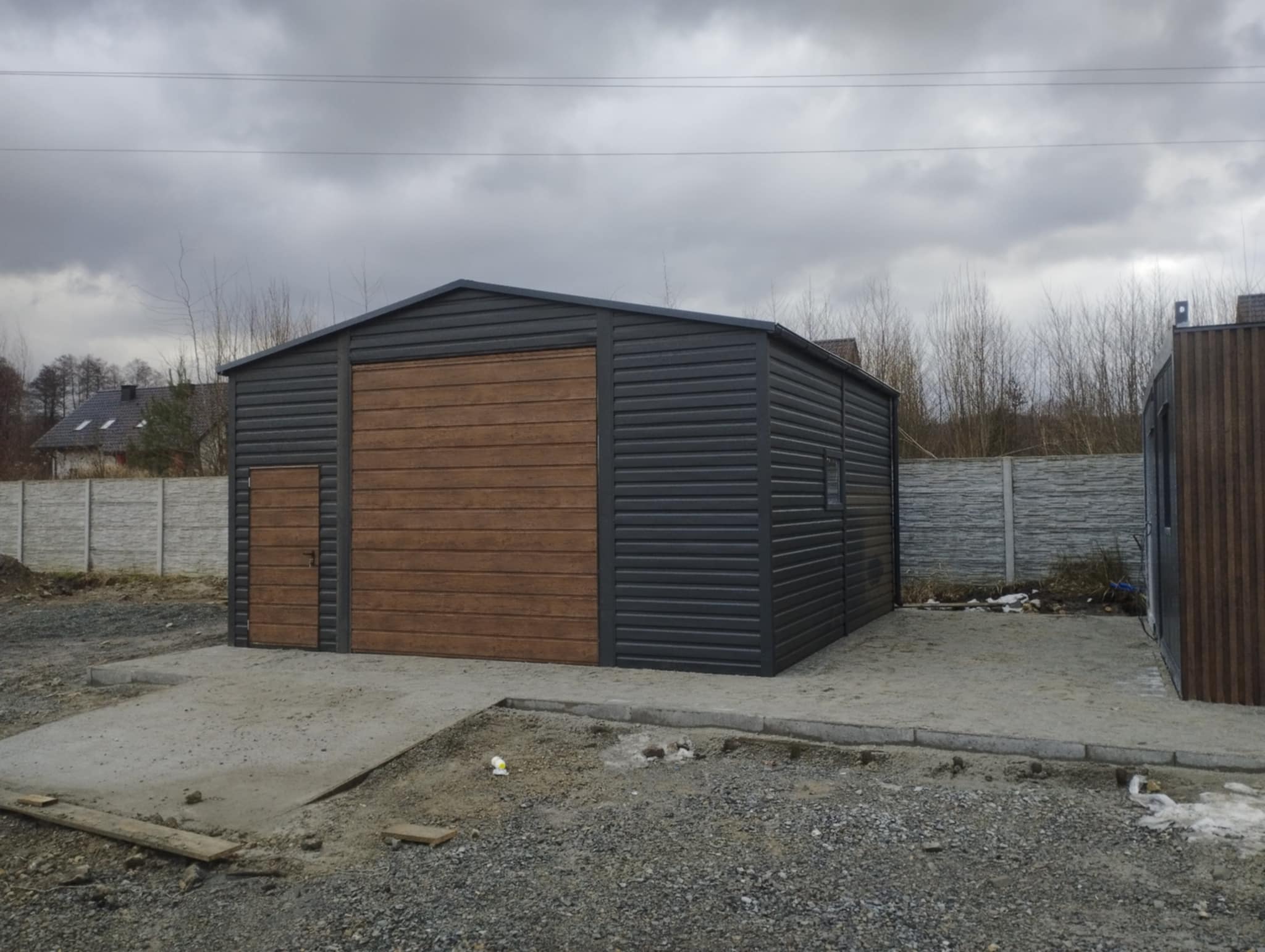 Garaż blaszany 6m x 6m