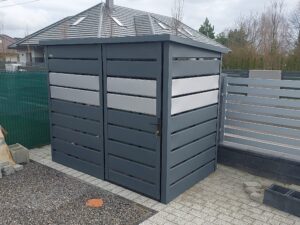 Wiata śmietnikowa 2m x 1m