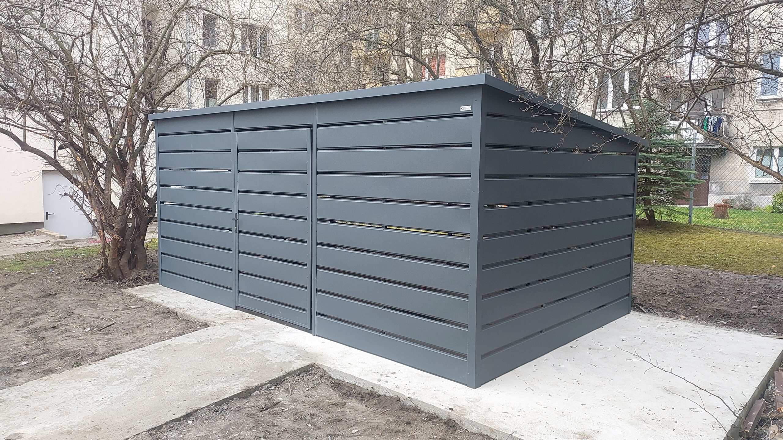 Wiata śmietnikowa 4m x 2m