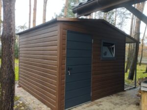 Domek narzędziowy 3m x 3m + wiata 1,5m x 3m